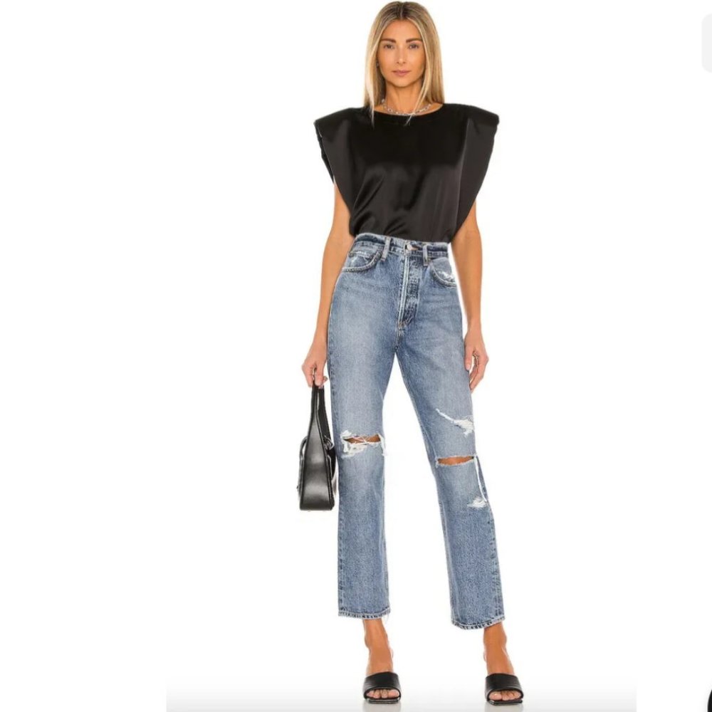 NWT Agolde 90’s Jean Mid Rise Loose Fit Jeans Womens 26, Color Streamline